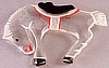 BP9 lucite bucking horse pin